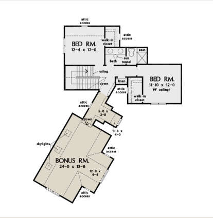 Second Floor for House Plan #2865-00195