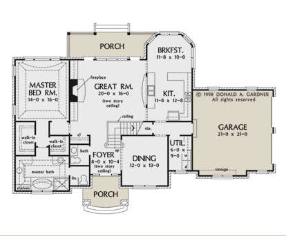 House Plan House Plan #27017 Drawing 1