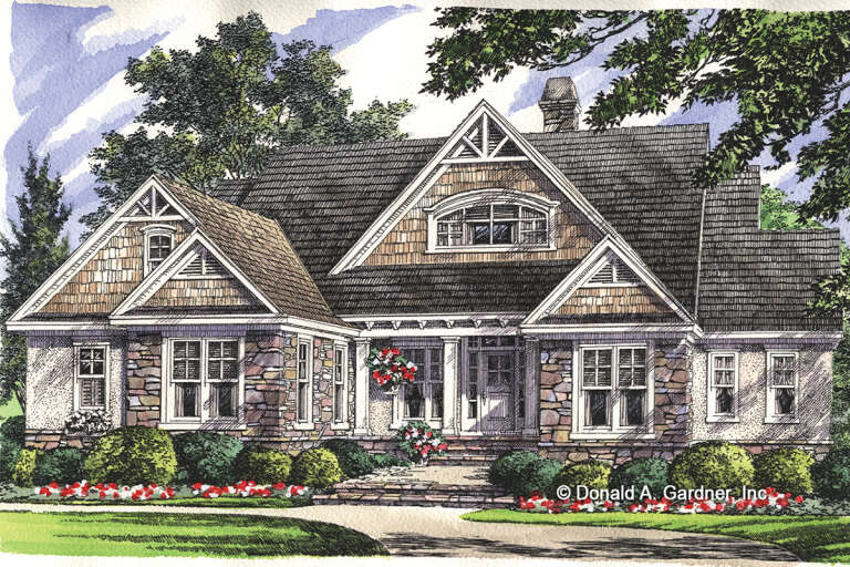 Craftsman House Plan #2865-00200 Elevation Photo