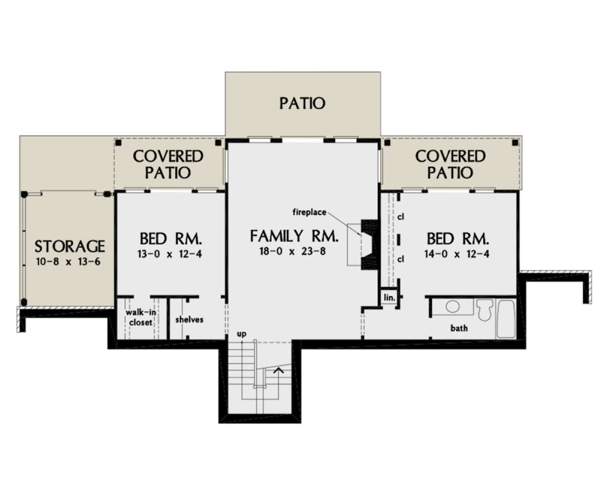 Basement for House Plan #2865-00200