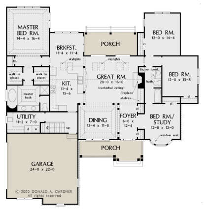 House Plan House Plan #27019 Drawing 1