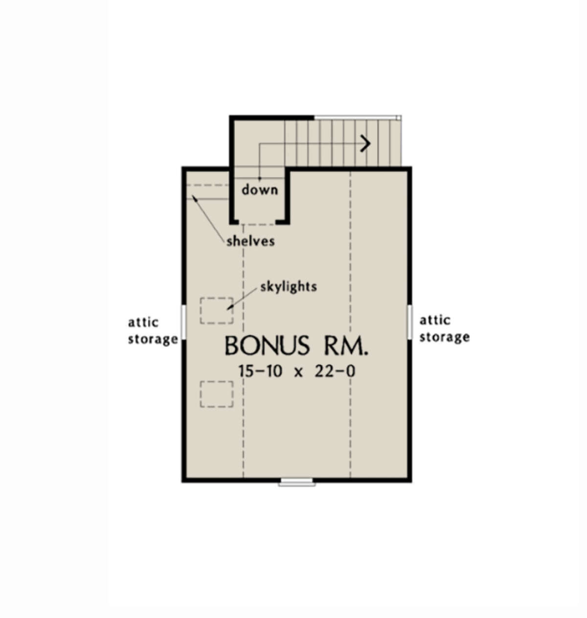 Bonus Room for House Plan #2865-00201