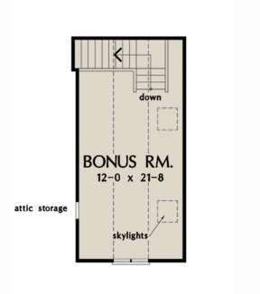 Bonus Room for House Plan #2865-00202