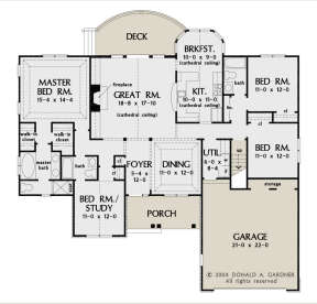 Main Floor for House Plan #2865-00204