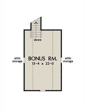 Bonus Room for House Plan #2865-00204