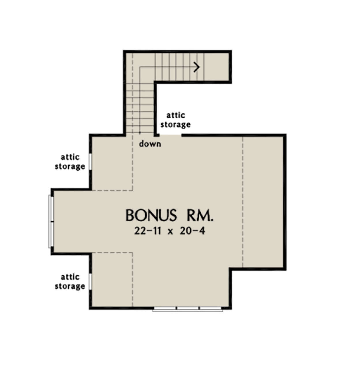 Bonus Room for House Plan #2865-00205