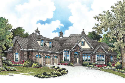 European House Plan #2865-00207 Elevation Photo