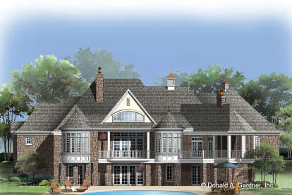 European House Plan #2865-00207 Elevation Photo