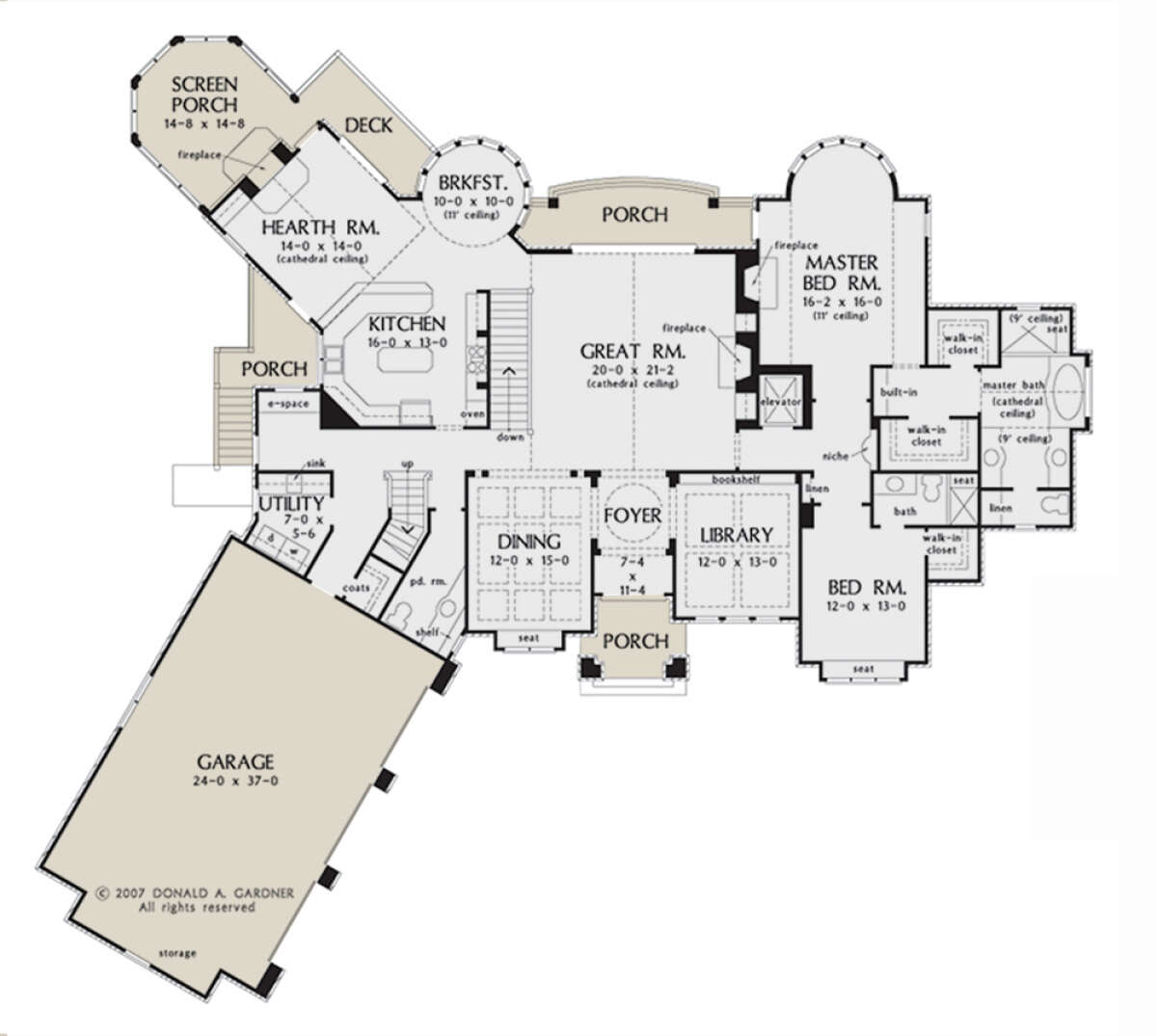 Main Floor for House Plan #2865-00207