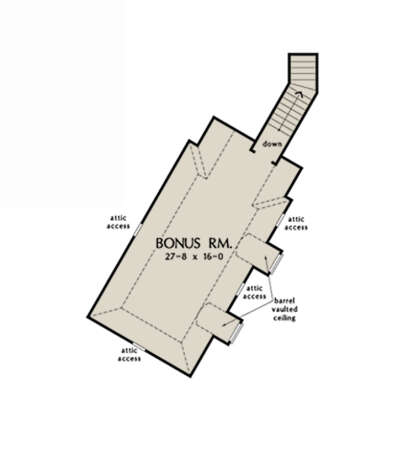 Bonus Room for House Plan #2865-00207