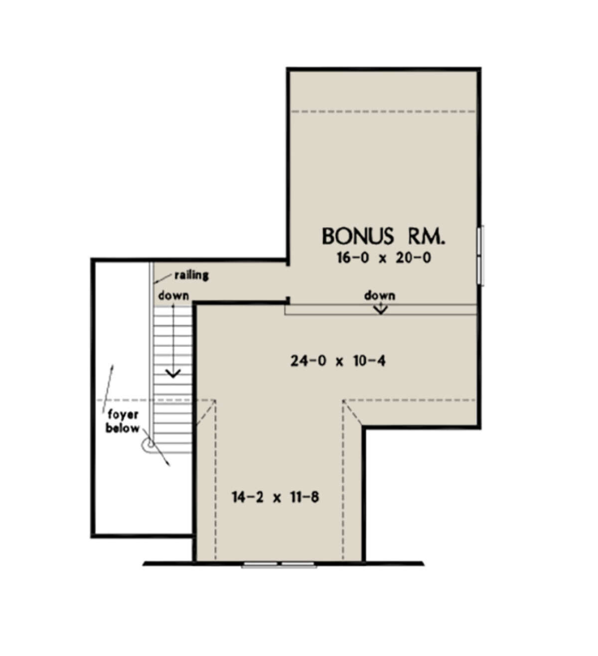 Bonus Room for House Plan #2865-00208