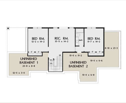 Basement for House Plan #2865-00209