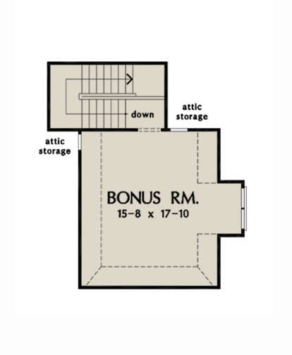 Bonus Room for House Plan #2865-00211