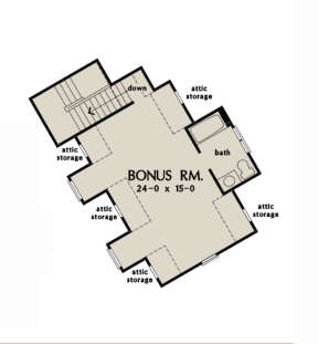 Bonus Room for House Plan #2865-00212