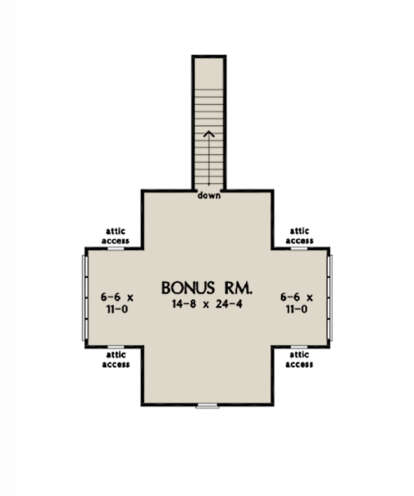 Bonus Room for House Plan #2865-00214