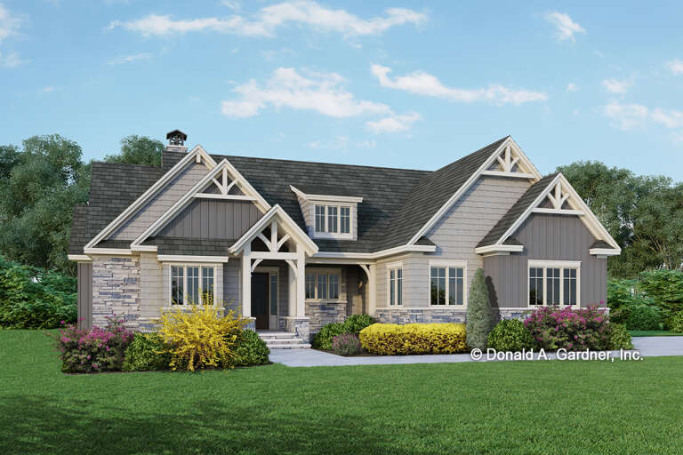 Craftsman House Plan #2865-00215 Elevation Photo