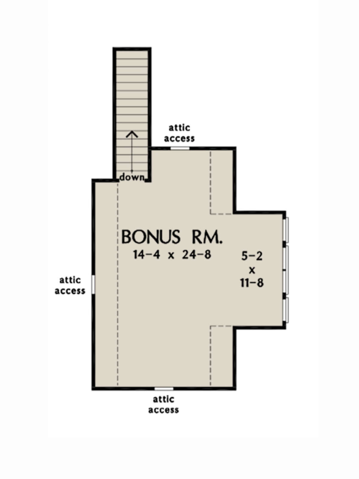 Bonus Room for House Plan #2865-00215