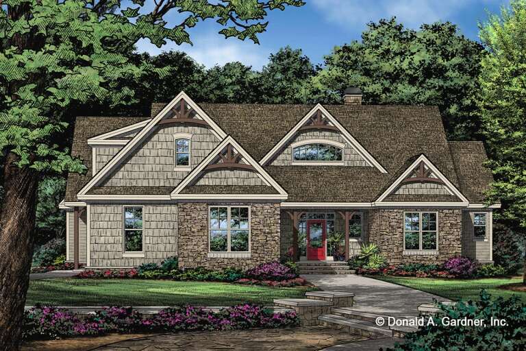 Craftsman House Plan #2865-00216 Elevation Photo