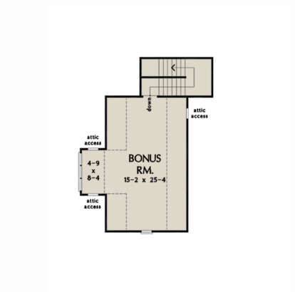 Bonus Room for House Plan #2865-00216