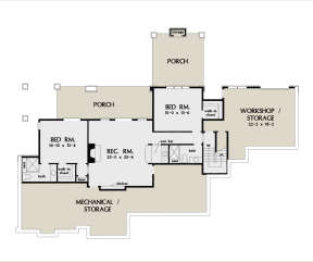 Basement for House Plan #2865-00217