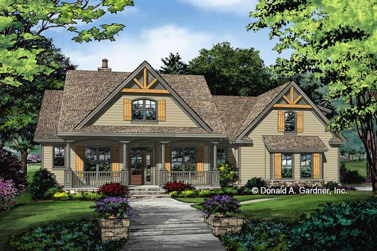 Craftsman House Plan #2865-00218 Elevation Photo