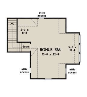 Bonus Room for House Plan #2865-00218