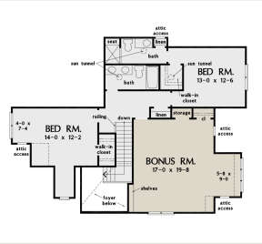 Second Floor for House Plan #2865-00220
