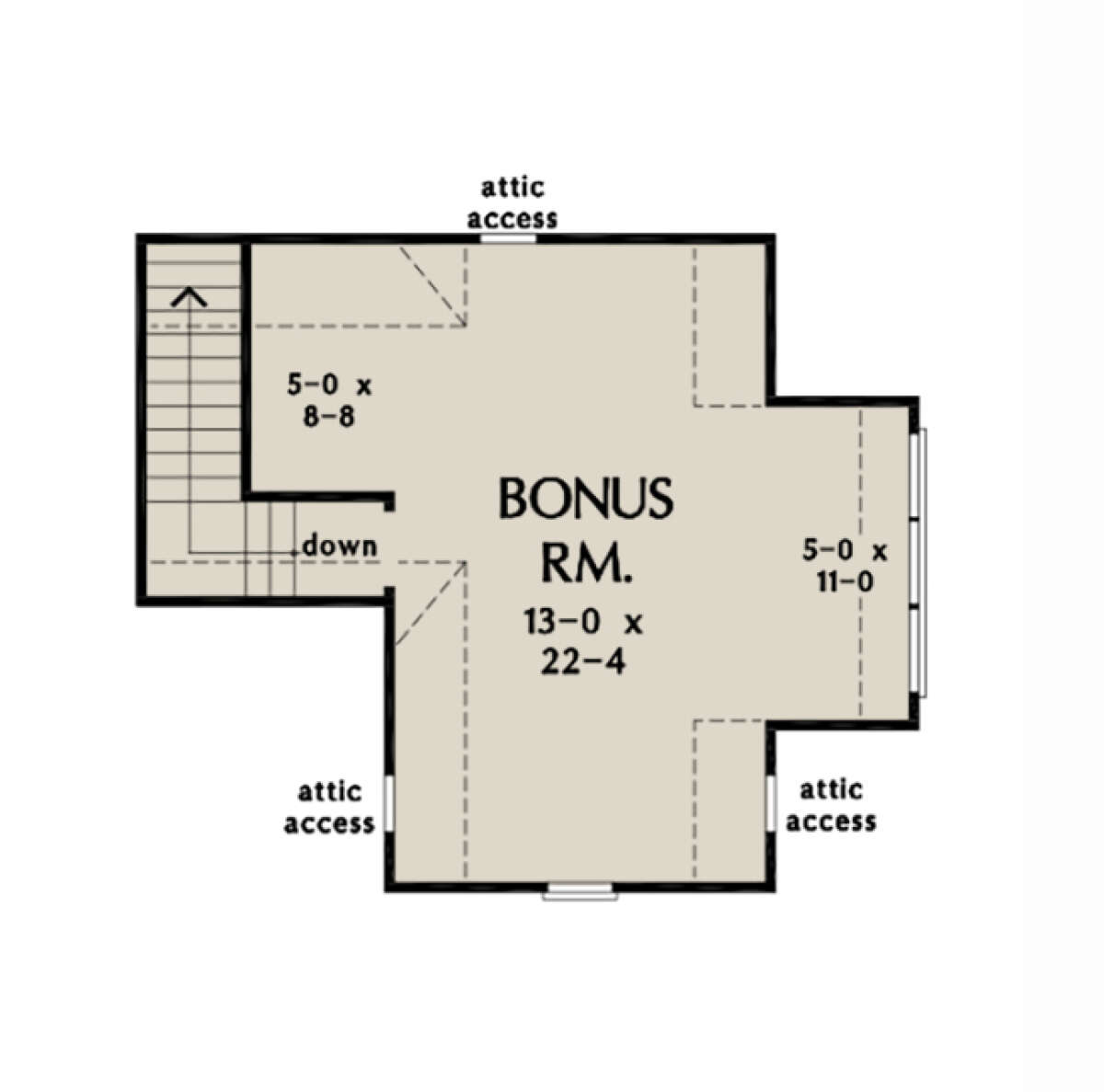 Bonus Room for House Plan #2865-00221