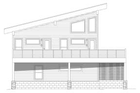 Modern  House Plan #940-00514 Elevation Photo
