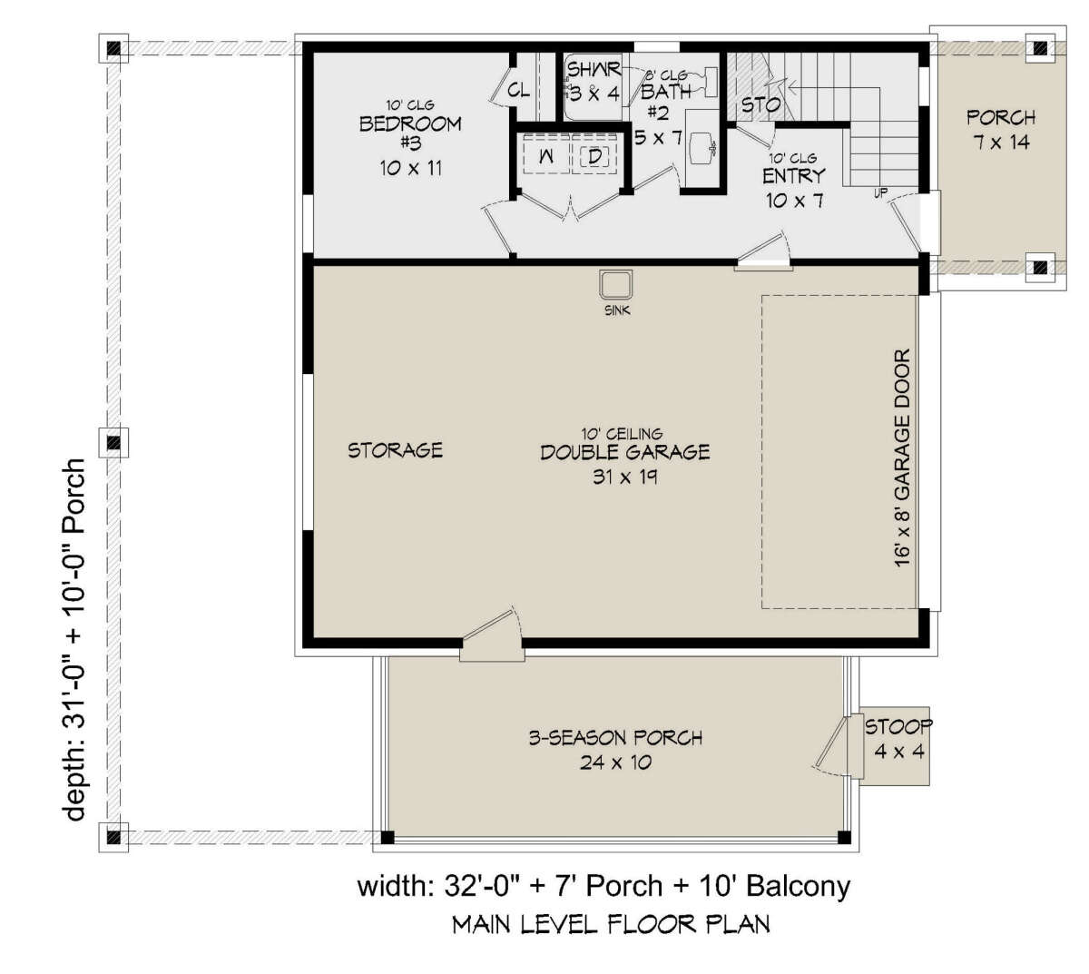 First Floor for House Plan #940-00514