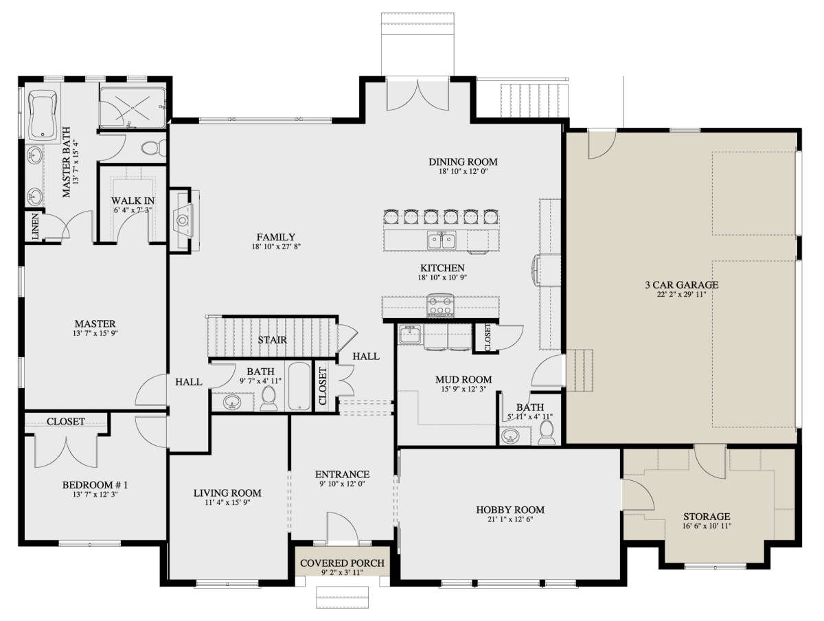 Main Floor for House Plan #2802-00147