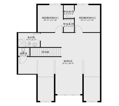 Second Floor for House Plan #2802-00147