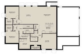 Basement for House Plan #2802-00147
