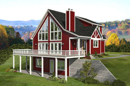 Mountain House Plan #940-00515 Elevation Photo