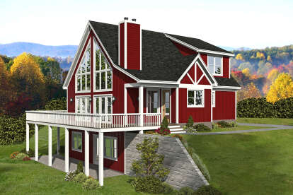 Mountain House Plan #940-00515 Elevation Photo