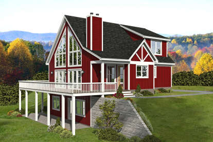 2 Bed, 2 Bath, 1842 Square Foot House Plan - #940-00515