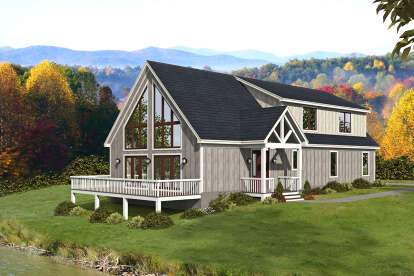 Mountain House Plan #940-00518 Elevation Photo