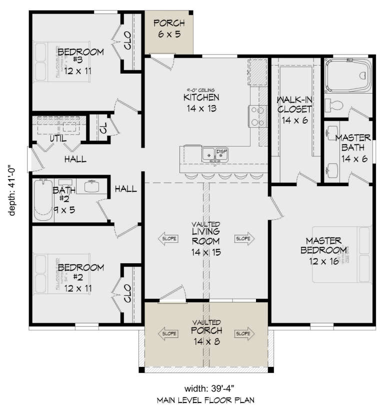 House Plan House Plan #27047 Drawing 1