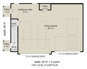 Garage Floor for House Plan #940-00521