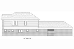 Narrow Lot House Plan #940-00523 Elevation Photo