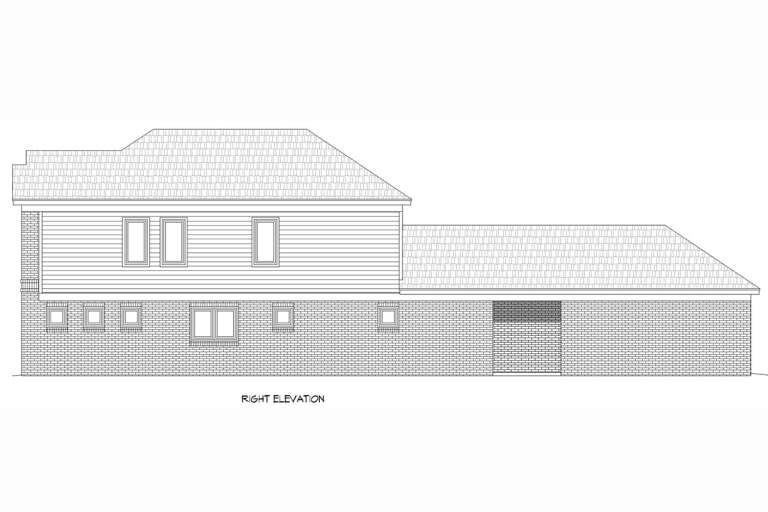 Narrow Lot House Plan #940-00523 Elevation Photo