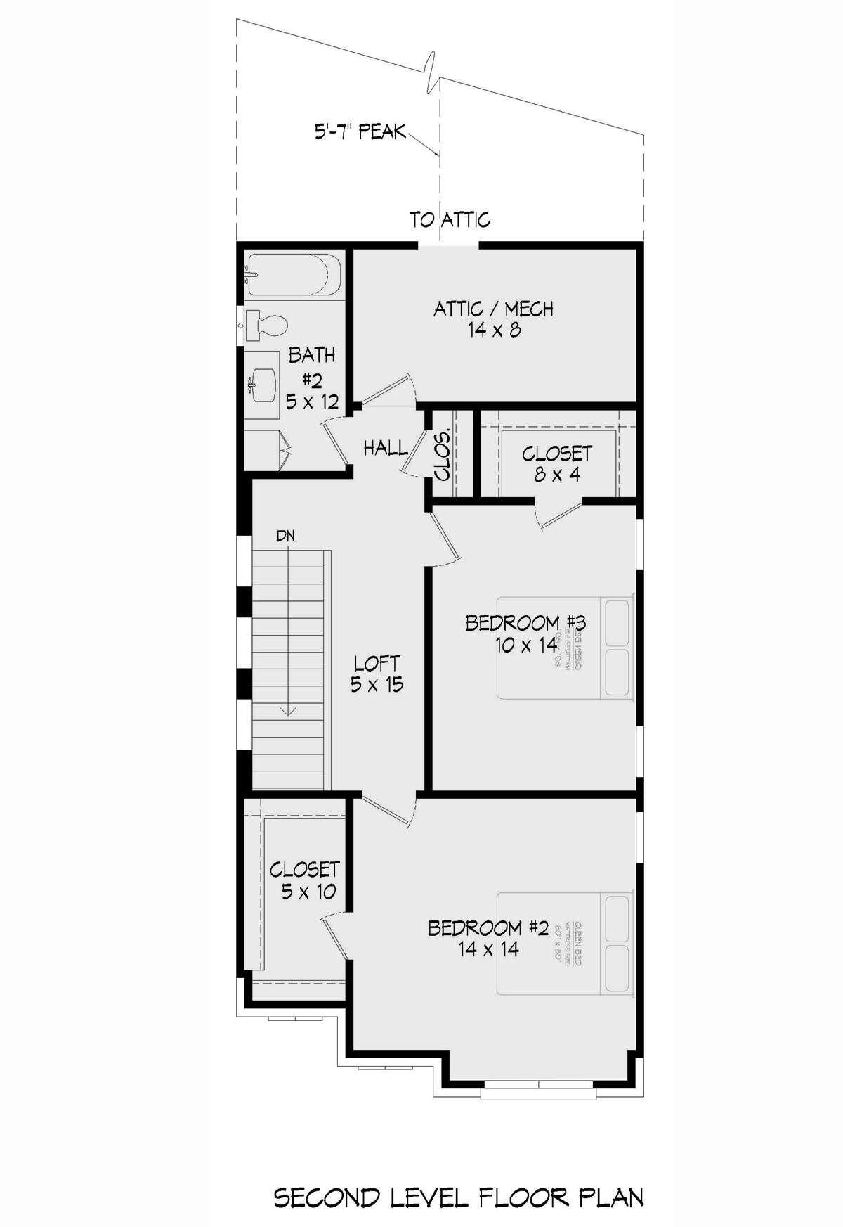 Second Floor for House Plan #940-00523