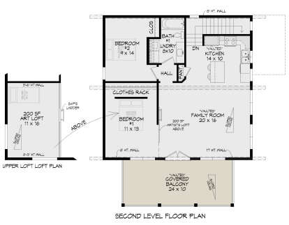 Second Floor for House Plan #940-00526