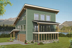 Modern House Plan #940-00527 Elevation Photo