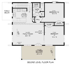 Second Floor for House Plan #940-00527