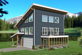 Modern House Plan #940-00528 Elevation Photo