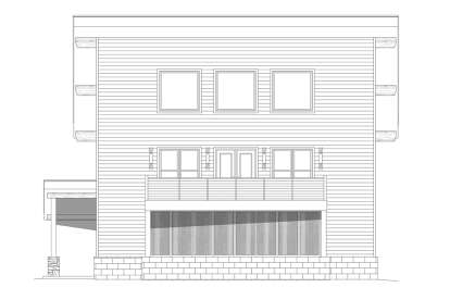 Modern House Plan #940-00528 Elevation Photo