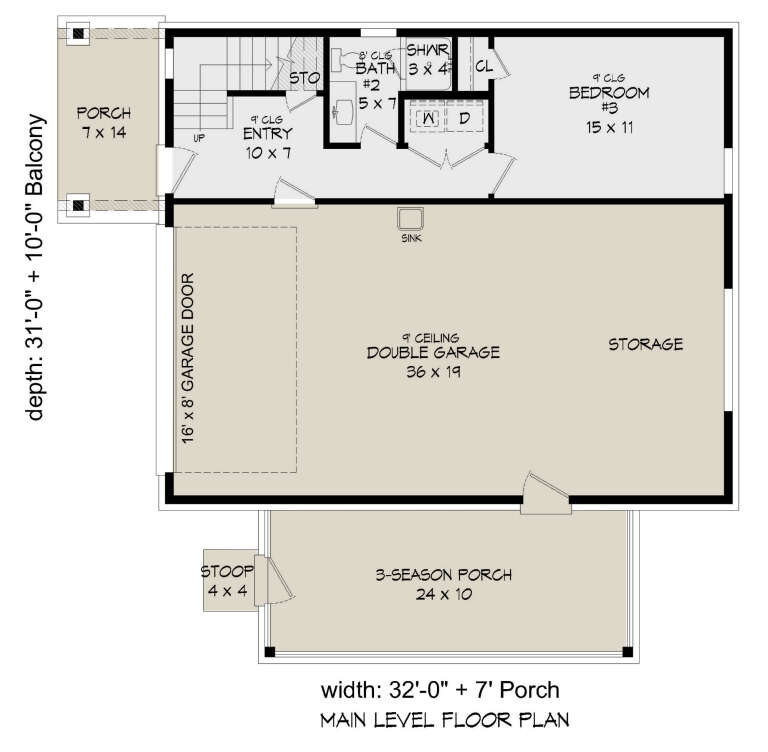 House Plan House Plan #27056 Drawing 1