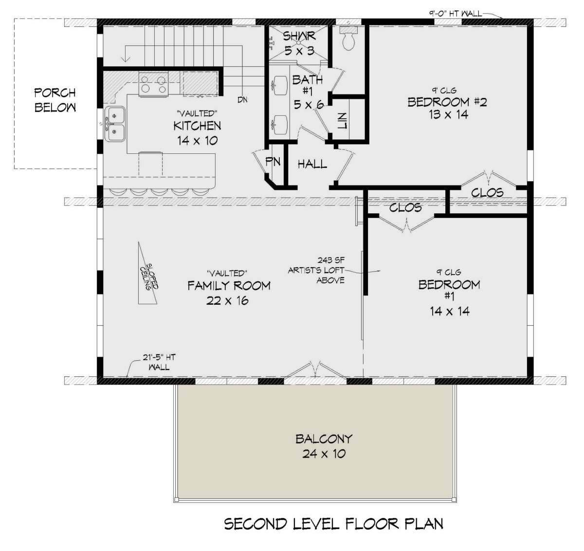 Second Floor for House Plan #940-00528