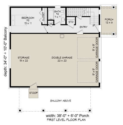 First Floor for House Plan #940-00529